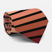 Farbtöne auf schwarzen Streifen Krawatte (Gerollt)