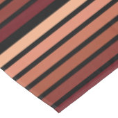Farbtöne auf schwarzen Streifen Tischdecke (Schrägansicht)