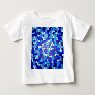 Farbtöne aus blau gestanztem Glas von Shirley Tayl Baby T-shirt