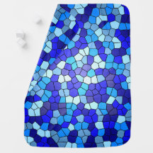 Farbtöne aus blau gestanztem Glas von Shirley Tayl