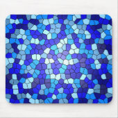 Farbtöne aus blau gestanztem Glas von Shirley Tayl Mousepad (Vorne)