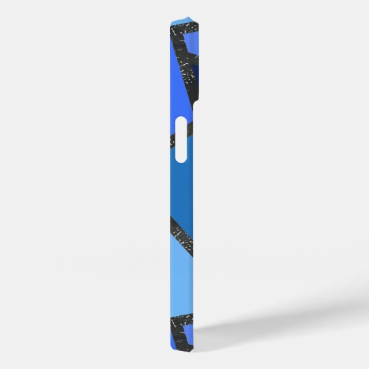 Farbtöne aus blauem Glasmuster Case-Mate iPhone Hülle (Rückseite / Rechts)