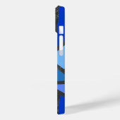 Farbtöne aus blauem Glasmuster Case-Mate iPhone Hülle (Rückseite / Links)