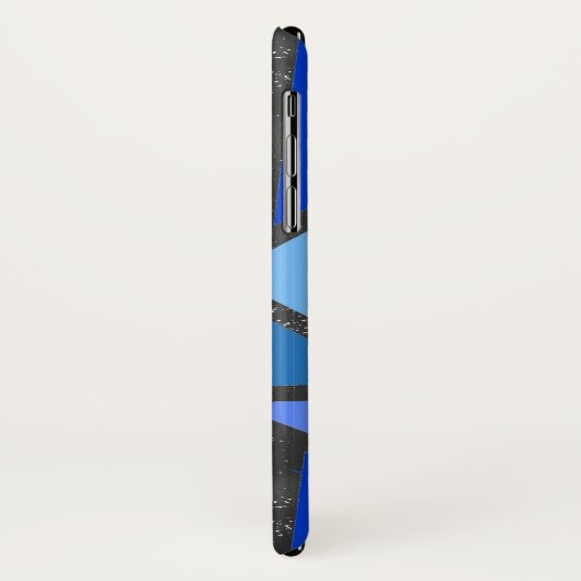 Farbtöne aus blauem Glasmuster Case-Mate iPhone Hülle (Hinten/Links)