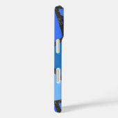 Farbtöne aus blauem Glasmuster Case-Mate iPhone Hülle (Rückseite / Rechts)