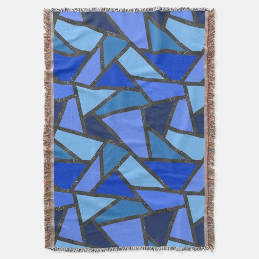 Farbtöne aus blauem Glasmuster Decke (Vorderseite Vertikal)