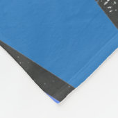 Farbtöne aus blauem Glasmuster Fleecedecke (Ecke)