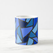 Farbtöne aus blauem Glasmuster Kaffeetasse (Mittel)