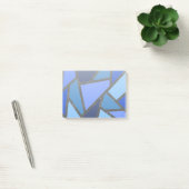 Farbtöne aus blauem Glasmuster Post-it Klebezettel (Büro)