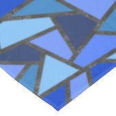 Farbtöne aus blauem Glasmuster Tischdecke (Schrägansicht)