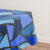 Farbtöne aus blauem Glasmuster Tischdecke (Beispiel)