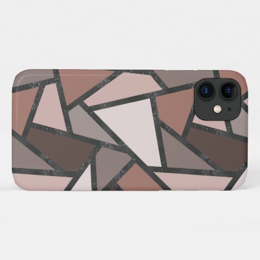 Farbtöne aus braunem Glasmuster Case-Mate iPhone Hülle (Rückseite (Horizontal))