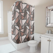 Farbtöne aus braunem Glasmuster Duschvorhang (Beispiel)