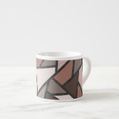 Farbtöne aus braunem Glasmuster Espressotasse (Vorderseite Rechts)