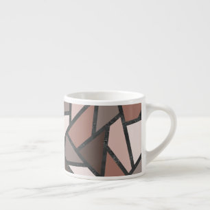 Farbtöne aus braunem Glasmuster Espressotasse