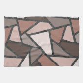 Farbtöne aus braunem Glasmuster Geschirrtuch (Horizontal)