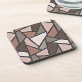 Farbtöne aus braunem Glasmuster Getränkeuntersetzer (Linke Seite)