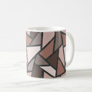 Farbtöne aus braunem Glasmuster Kaffeetasse