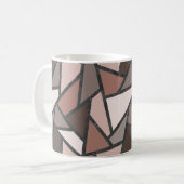 Farbtöne aus braunem Glasmuster Kaffeetasse (Vorderseite Links)