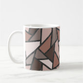 Farbtöne aus braunem Glasmuster Kaffeetasse (Links)