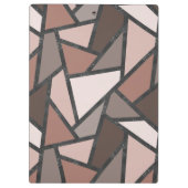 Farbtöne aus braunem Glasmuster Klemmbrett (Rückseite)