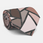 Farbtöne aus braunem Glasmuster Krawatte (Gerollt)