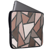 Farbtöne aus braunem Glasmuster Laptopschutzhülle (Vorne Rechts)