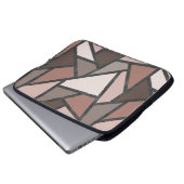 Farbtöne aus braunem Glasmuster Laptopschutzhülle (Vorne Knopf)