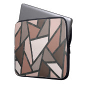 Farbtöne aus braunem Glasmuster Laptopschutzhülle (Vorderseite Links)
