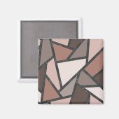 Farbtöne aus braunem Glasmuster Magnet (Vorderseite/Rückseite)