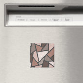 Farbtöne aus braunem Glasmuster Magnet (In Situ (Geschirrspüler))