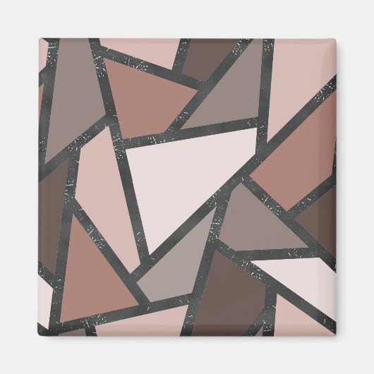 Farbtöne aus braunem Glasmuster Magnet (Vorne)