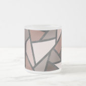 Farbtöne aus braunem Glasmuster Mattglastasse (Mittel)