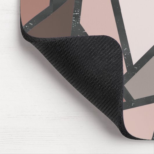 Farbtöne aus braunem Glasmuster Mousepad (Ecke)