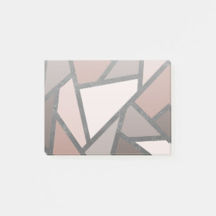 Farbtöne aus braunem Glasmuster Post-it Klebezettel