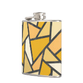 Farbtöne aus gelbem Glasmuster Flachmann (Links)