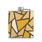 Farbtöne aus gelbem Glasmuster Flachmann (Rückseite)