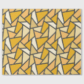 Farbtöne aus gelbem Glasmuster Geschenkpapier (Flach)