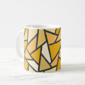 Farbtöne aus gelbem Glasmuster Kaffeetasse (Vorderseite Links)