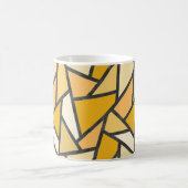Farbtöne aus gelbem Glasmuster Kaffeetasse (Mittel)