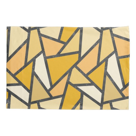 Farbtöne aus gelbem Glasmuster Kissenbezug (Rückseite)