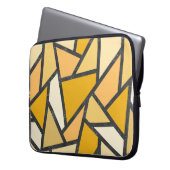 Farbtöne aus gelbem Glasmuster Laptopschutzhülle (Vorderseite Links)