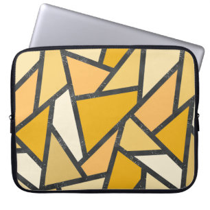 Farbtöne aus gelbem Glasmuster Laptopschutzhülle