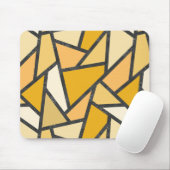 Farbtöne aus gelbem Glasmuster Mousepad (Mit Mouse)