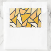 Farbtöne aus gelbem Glasmuster Rechteckiger Aufkleber (Tasche)