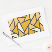 Farbtöne aus gelbem Glasmuster Rechteckiger Aufkleber (Umschlag)