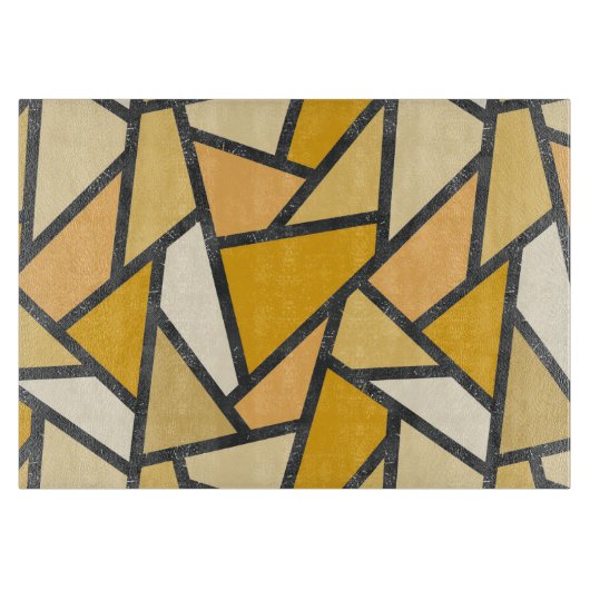 Farbtöne aus gelbem Glasmuster Schneidebrett (Vorderseite)