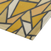 Farbtöne aus gelbem Glasmuster Schneidebrett (Ecke)