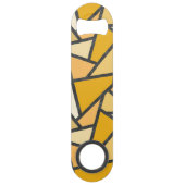 Farbtöne aus gelbem Glasmuster Speed Flaschenöffner (Vorderseite)