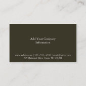 Farbtöne aus gelben Streifen Visitenkarte (Rückseite)